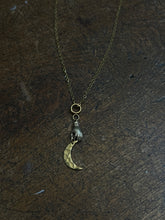 Load image into Gallery viewer, Hand and moon necklace
