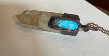 Load image into Gallery viewer, Citrine and labradorite necklace
