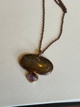 Load image into Gallery viewer, Boulder opal and amethyst necklace ￼
