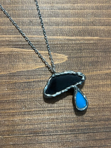 Cloud and rain necklace