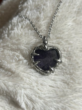Load image into Gallery viewer, Amethyst heart necklace
