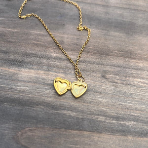 Mini heart Locket necklace