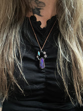 Load image into Gallery viewer, Aura and turquoise necklace
