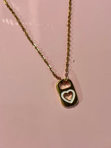 Pop tab heart necklace