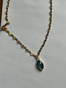 Blue stone necklace