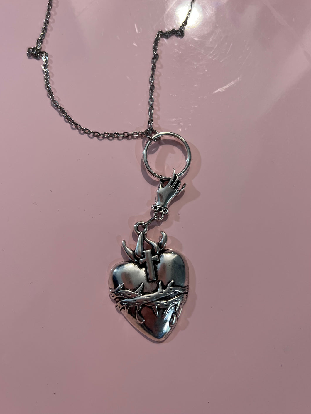 Sacred heart necklace