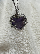 Load image into Gallery viewer, Amethyst heart necklace
