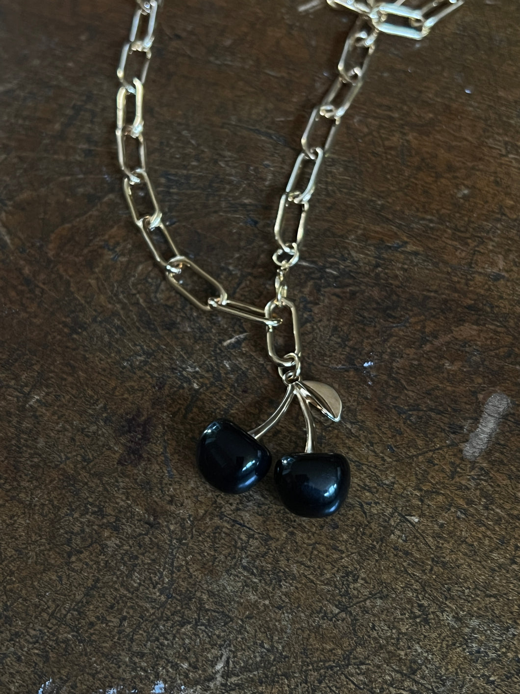 Black cherry necklace