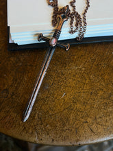 Load image into Gallery viewer, Flashy opal sword necklace
