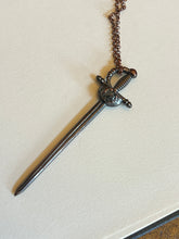 Load image into Gallery viewer, Rutilated quartz sword necklace
