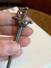 Load image into Gallery viewer, Rutilated quartz sword necklace
