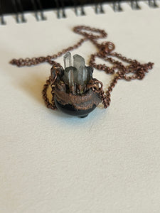 Crystal cauldron necklace