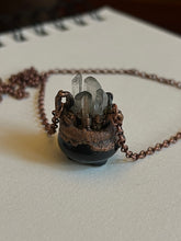 Load image into Gallery viewer, Crystal cauldron necklace
