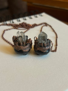 Crystal cauldron necklace