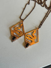 Load image into Gallery viewer, Onyx snake necklace
