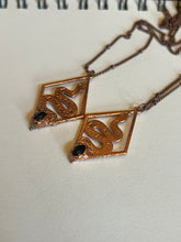 Load image into Gallery viewer, Onyx snake necklace

