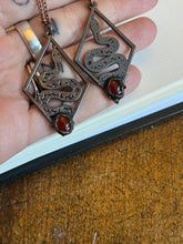 Load image into Gallery viewer, Carnelian agate snake necklace
