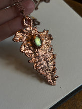 Load image into Gallery viewer, Labradorite fern necklace
