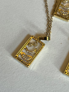 The moon tarot card necklace