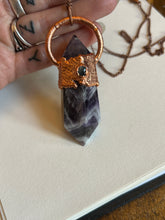 Load image into Gallery viewer, Chevron amethyst necklace
