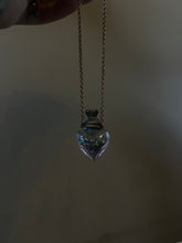 Load image into Gallery viewer, Heart Crystal vile necklace
