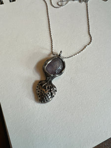 Strawberry amethyst necklace