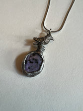 Load image into Gallery viewer, Stone and bird necklace
