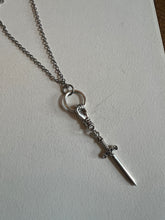 Load image into Gallery viewer, Mini hand and Sword necklace
