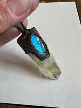 Load image into Gallery viewer, Citrine and labradorite necklace
