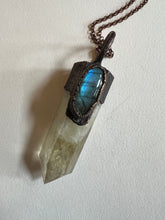Load image into Gallery viewer, Citrine and labradorite necklace
