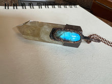 Load image into Gallery viewer, Citrine and labradorite necklace
