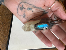Load image into Gallery viewer, Citrine and labradorite necklace
