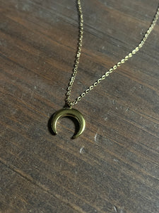 Crescent moon necklace
