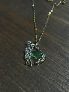 Beach glass necklace