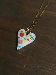 Y2K heart necklace