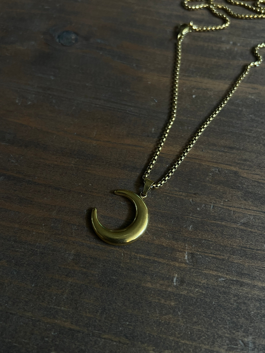 Crescent moon necklace