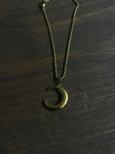 Crescent moon necklace