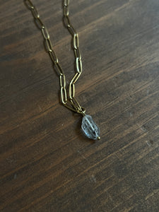 Herkimer diamond necklace