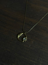 Load image into Gallery viewer, Crescent Moon And star necklace

