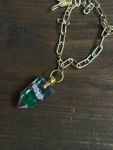 Flower resin necklace