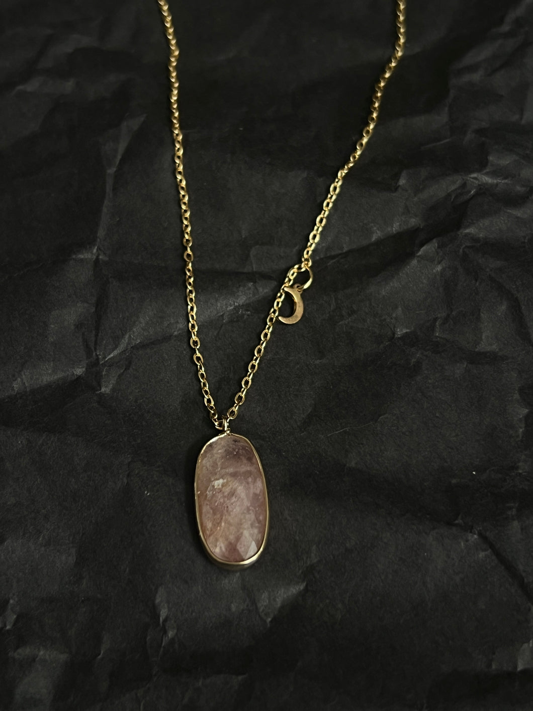 Strawberry quartz necklace
