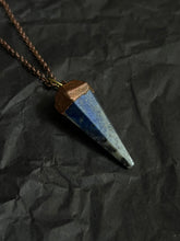 Load image into Gallery viewer, Blue goldstone necklace
