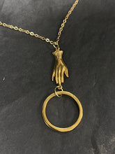 Load image into Gallery viewer, Hand and ring necklace
