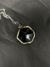 Load image into Gallery viewer, Onyx witch hat necklace
