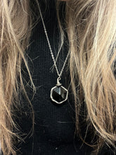 Load image into Gallery viewer, Onyx witch hat necklace
