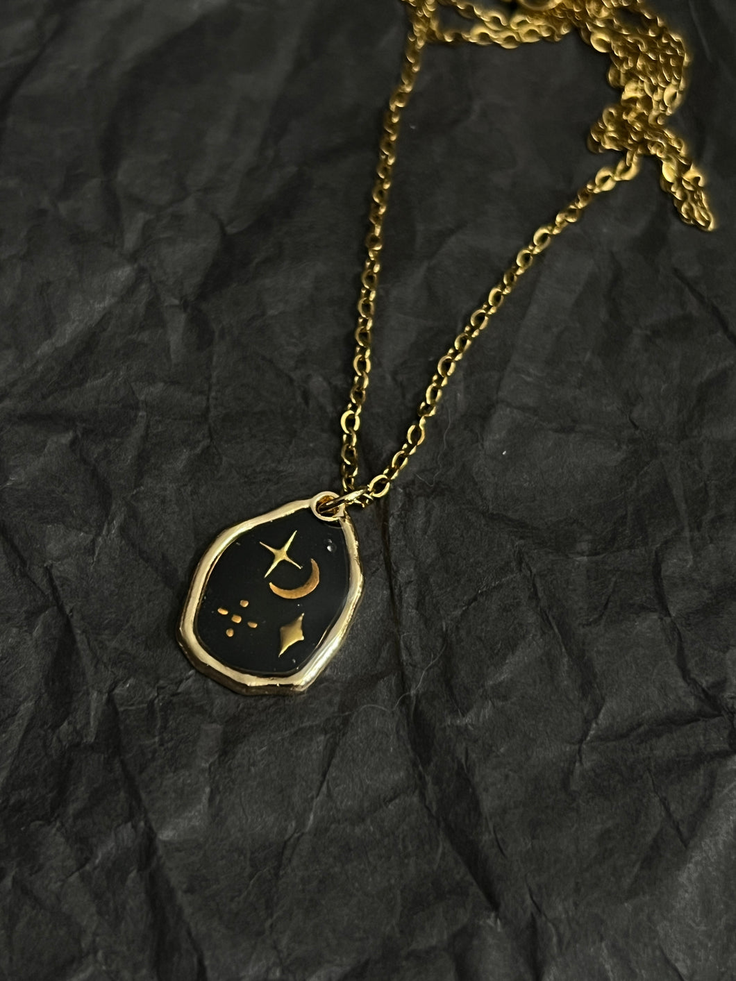 Stars and moon necklace