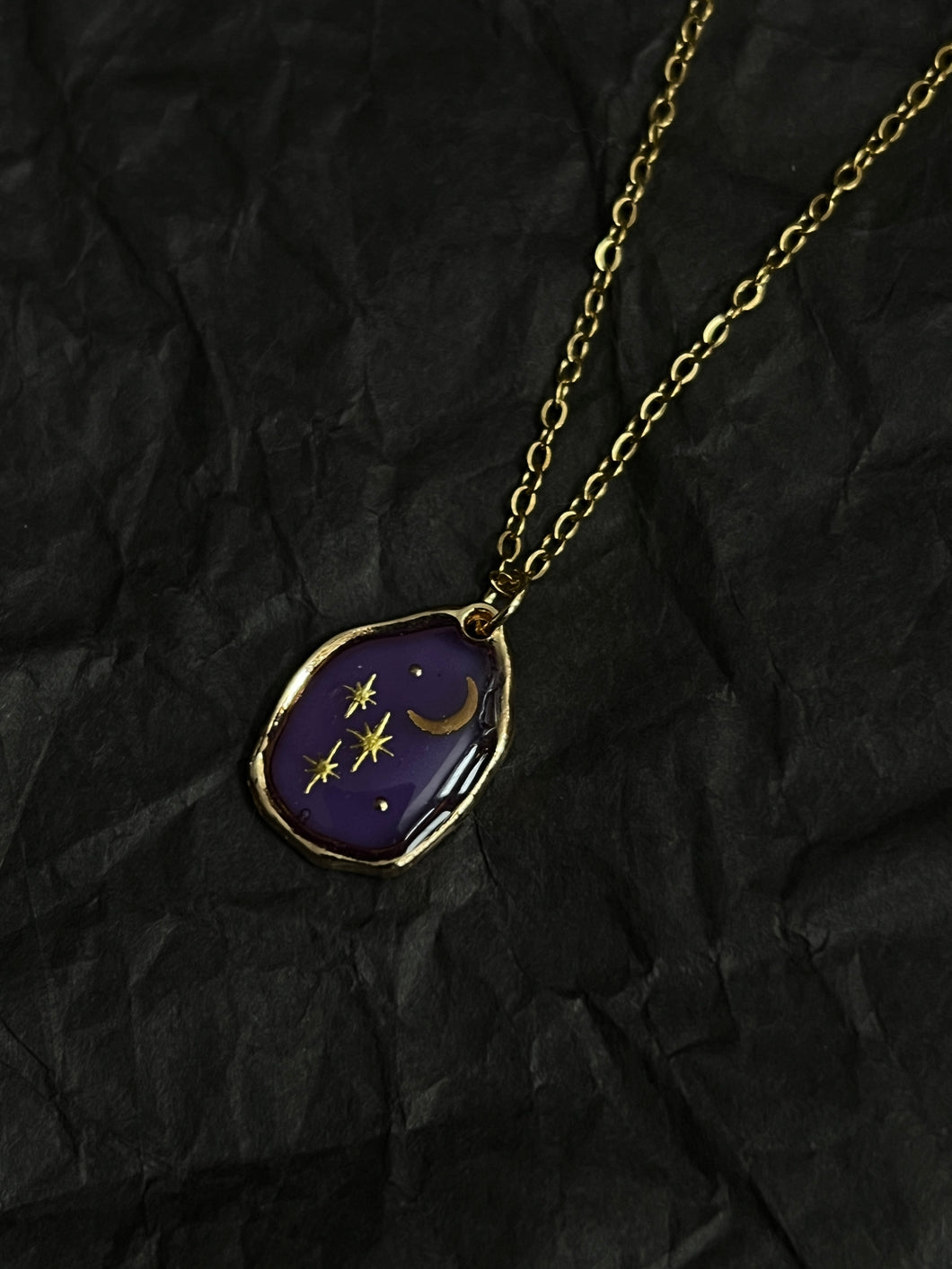 Stars and moon necklace