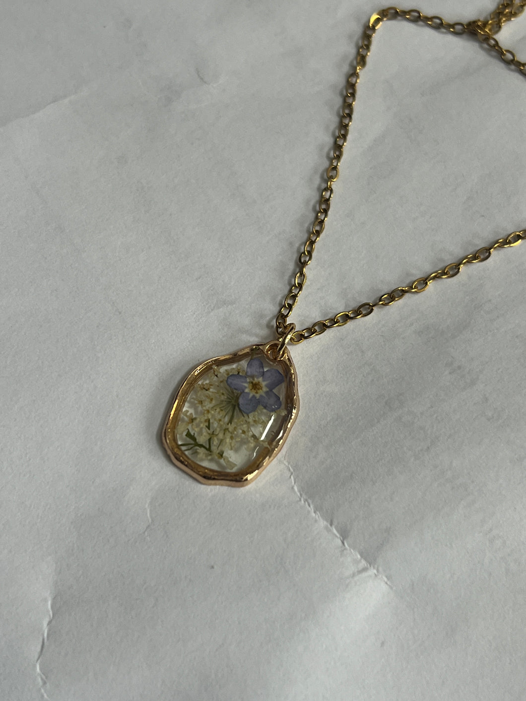 Forget me knot Flower necklace