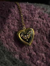 Load image into Gallery viewer, Skull butterfly Floral locket necklace
