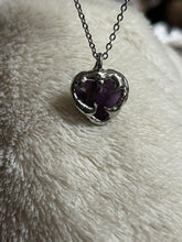 Load image into Gallery viewer, Amethyst heart necklace

